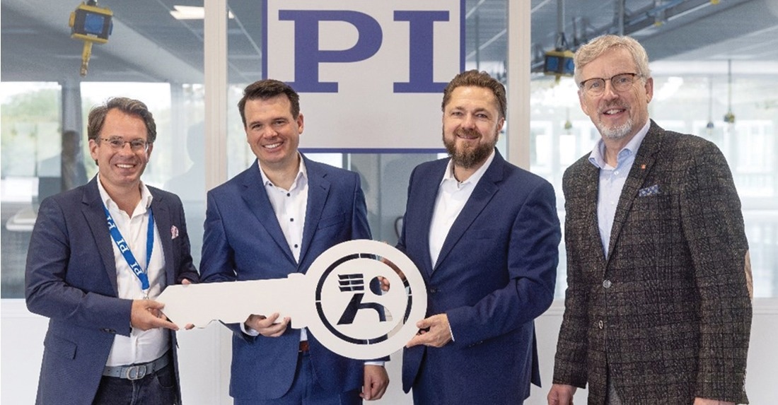 L to R: Markus Spanner, CEO, PI Group; Dr. Axel Widenhorn, Sr Vice President Operations, PI; Markus Öchsle, representative, Harsch Construction; Rudolf Harsch, managing partner, Harsch Construction
