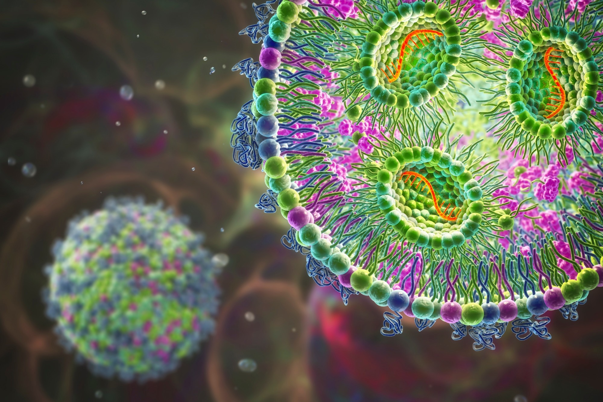 Lipid nanoparticle mRNA vaccine.