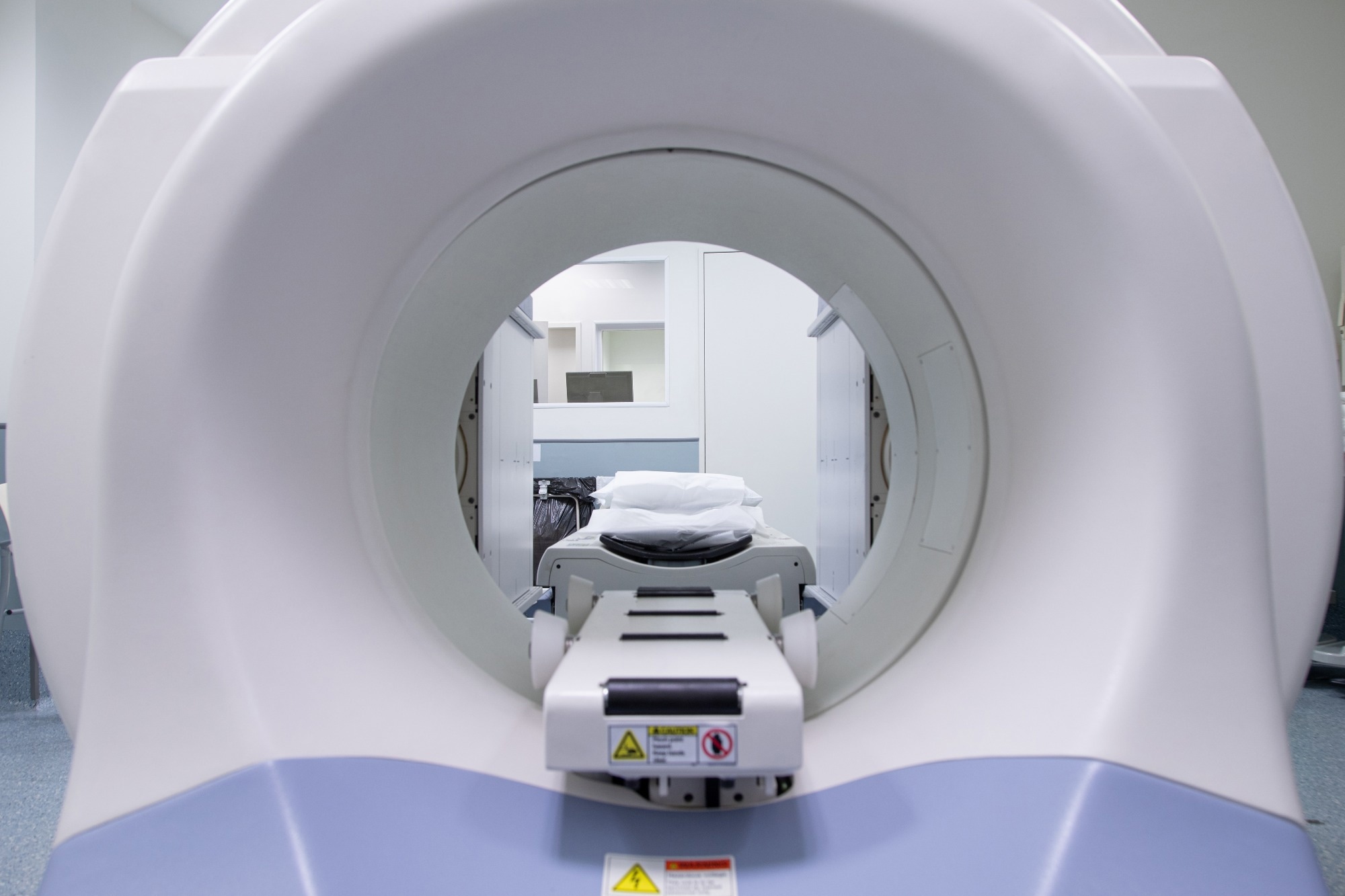 Medical MRI Scan Standing in the Modern Hospital Laboratory.
