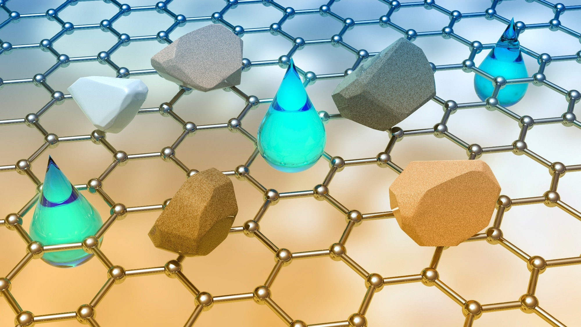 nanocomposite film separating clean water from polluted water