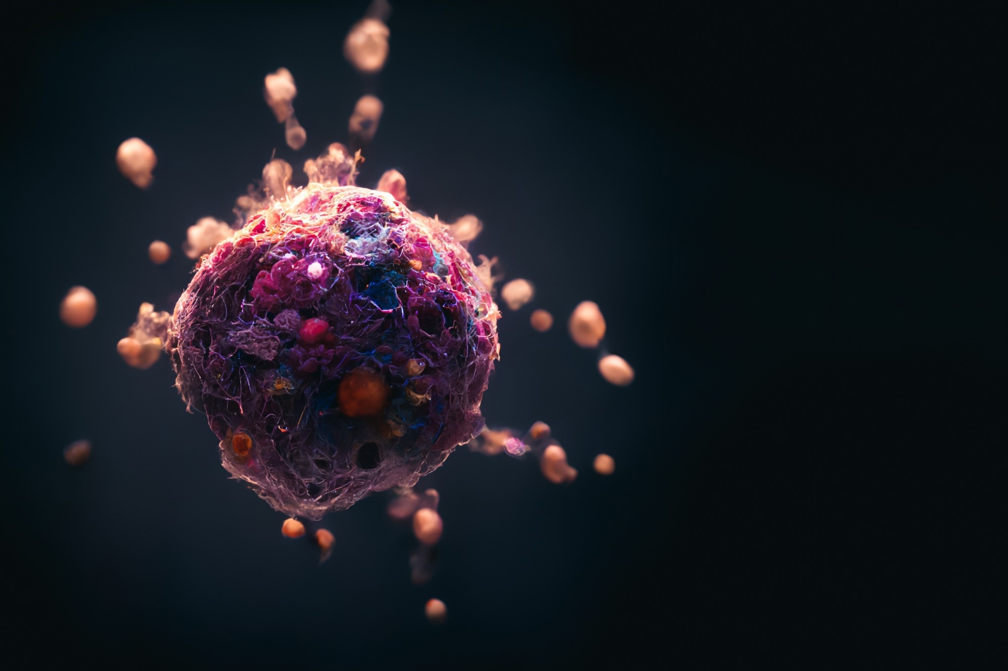 Nanoparticles destroying cancer cells