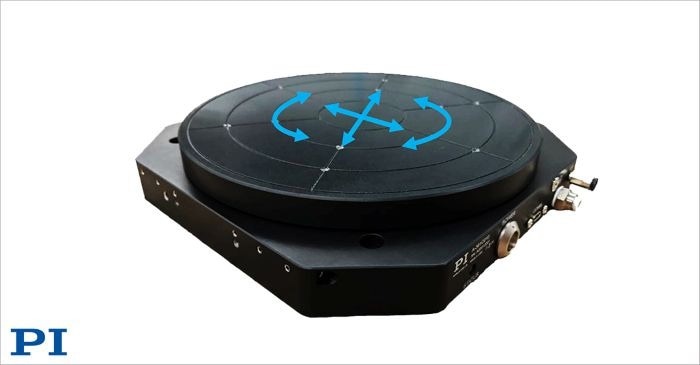 XY-Rotation Stage with Frictionless Bearings is Less That 40 mm Tall