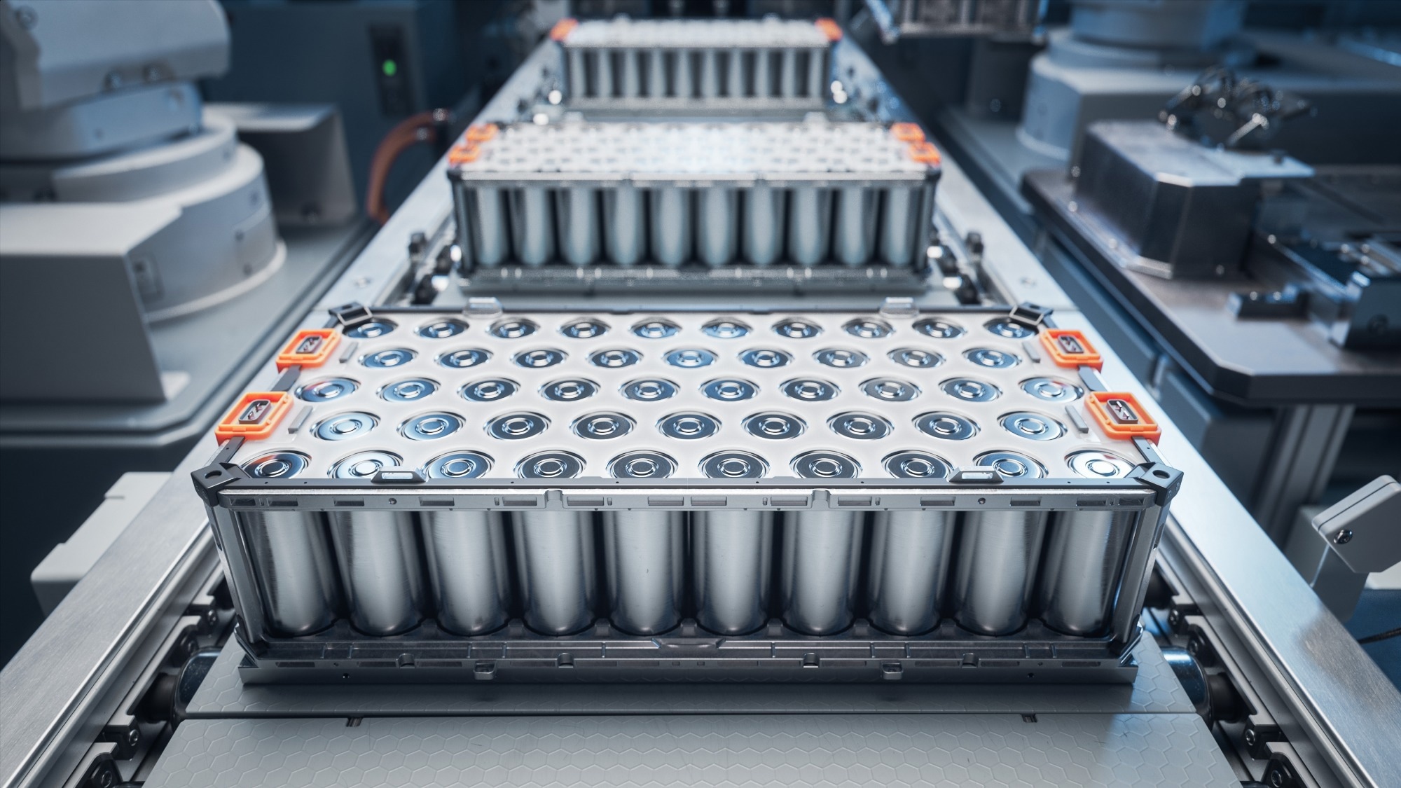 Study: Unravelling electro-chemo-mechanical processes in graphite/silicon composites for designing nanoporous and microstructured battery electrodes. Image credit: IM Imagery/Shutterstock.com Close up of lithium-ion battery components in an electric vehicle battery production factory.