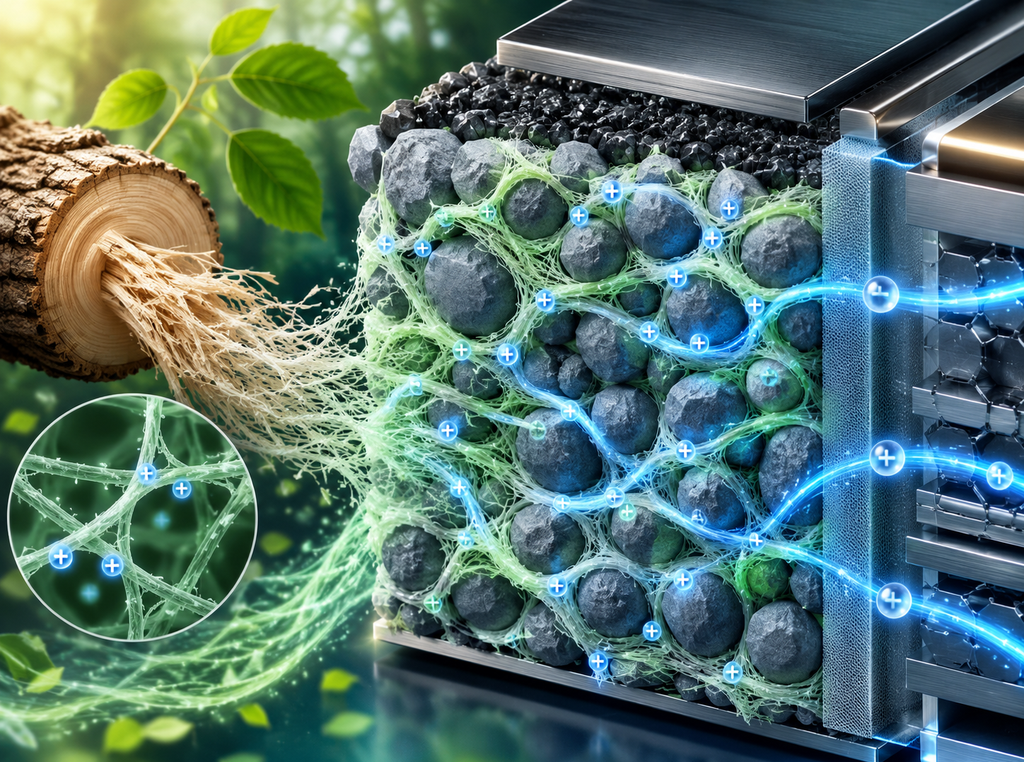Cellulose Nanofibril Binder Helps Build Cleaner, Higher-Capacity Lithium Batteries