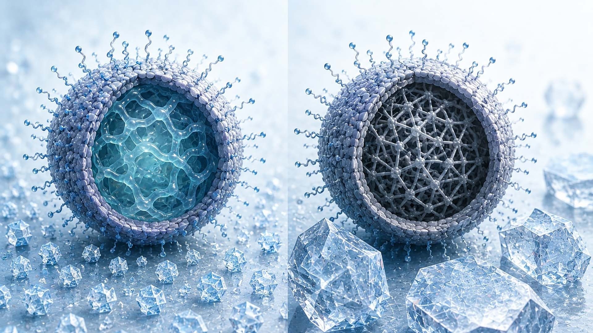 Soft-Core Nanoparticles Point to Better Ice-Controlling Materials