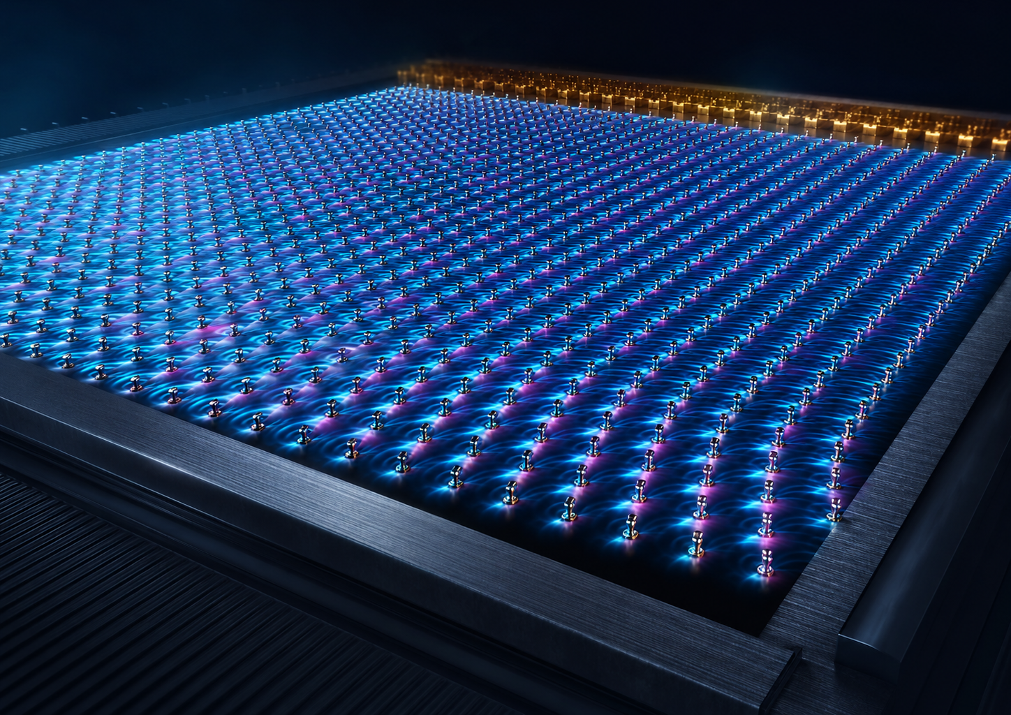 Ultra-Large Spin Hall Oscillator Lattices Achieve Nanosecond Synchronization