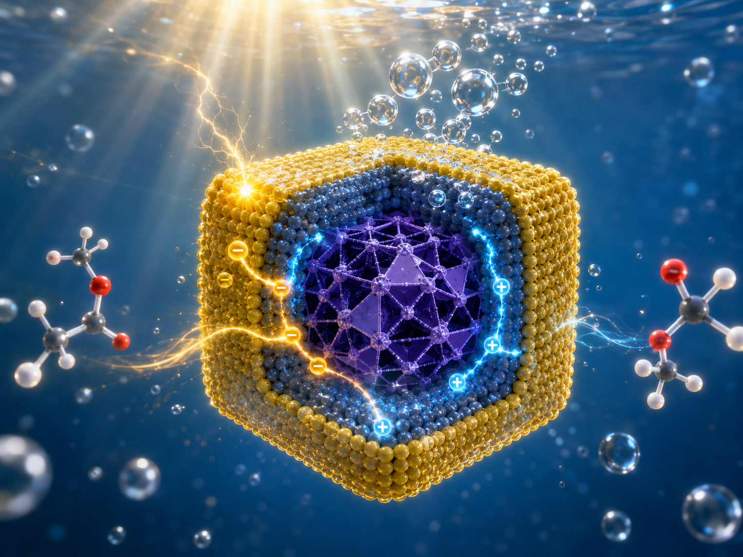 Biomimetic Nanoreactor Boosts Solar Hydrogen and Pyruvic Acid Co-Production