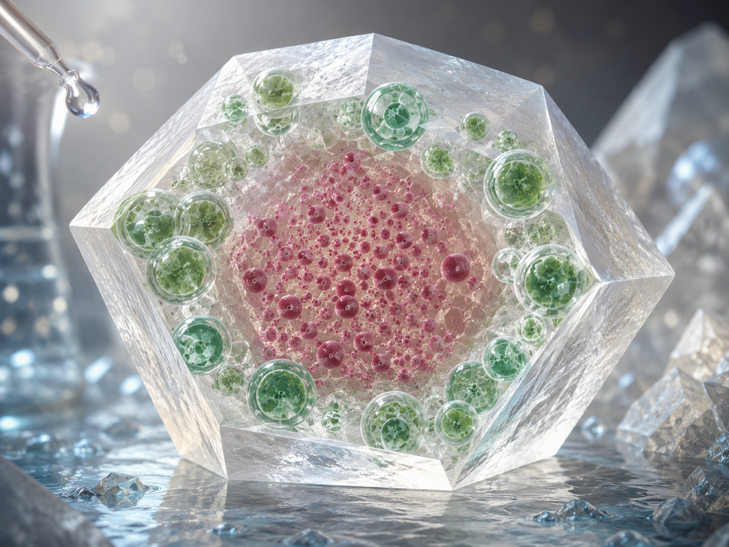Paper: Interfacial chemistry governs nanoparticle self-sorting during biomimetic crystallization. Image credit: AI-generated conceptual image created using ChatGPT/OpenAI