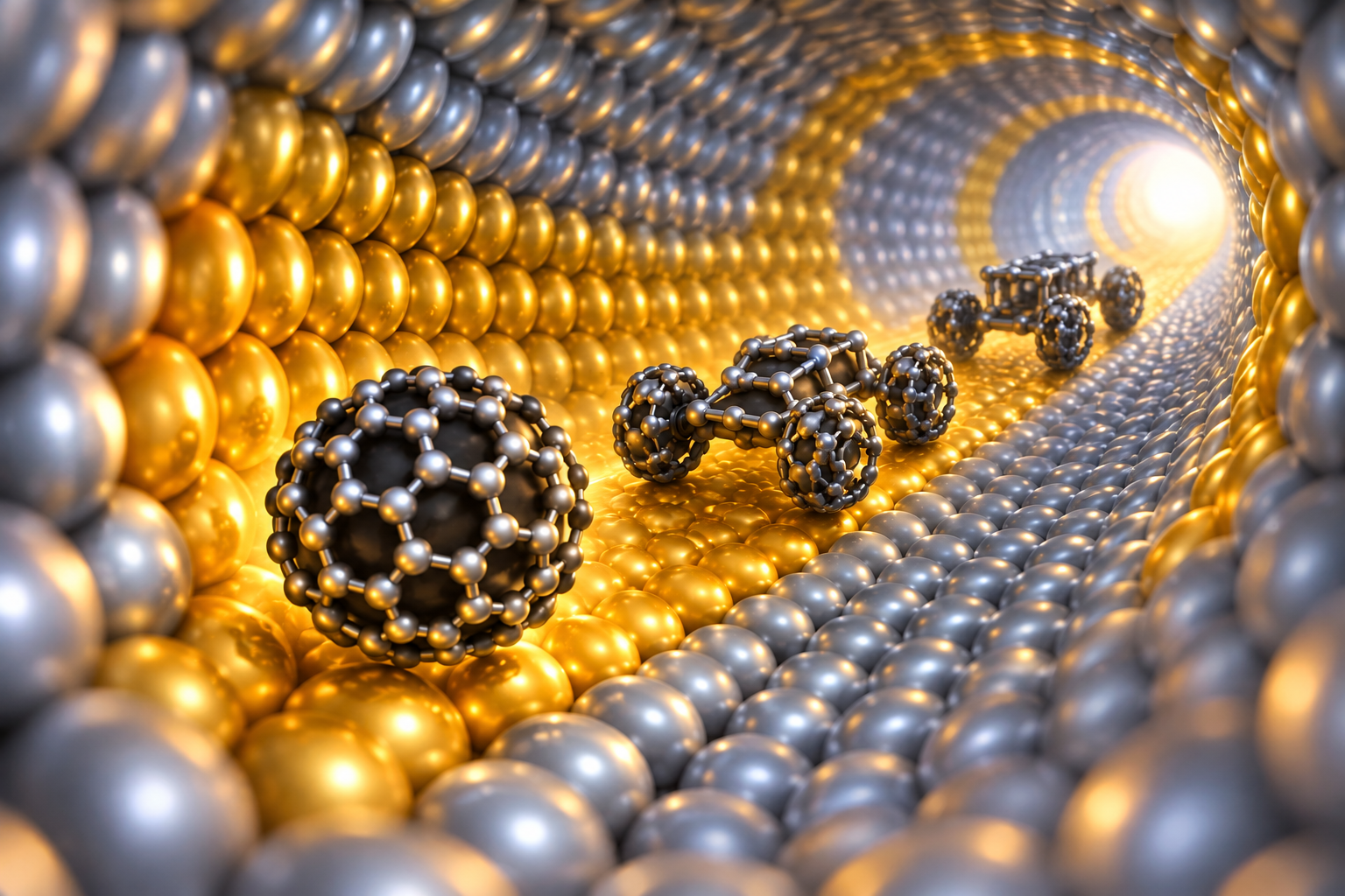 Gold-Silver Tracks Steer Nanovehicles Along Defined Paths