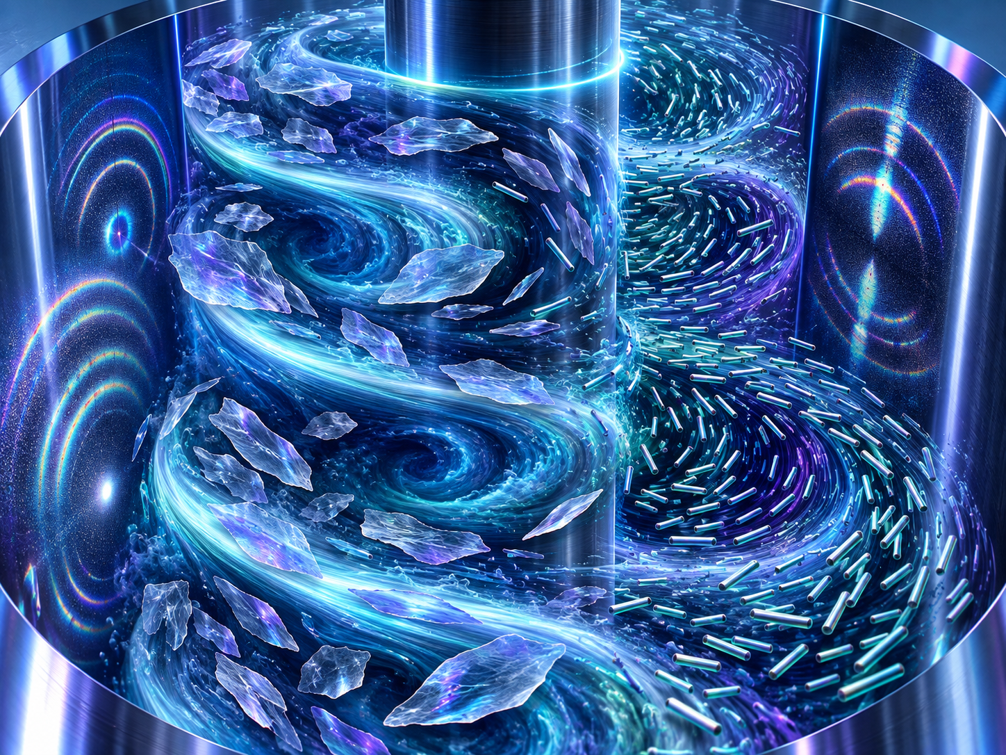 X-ray Microscopy Reveals Distinct Nanoparticle Responses To Vortex Flow