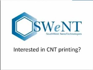 SouthWest NanoTechnologies Introduces Carbon Nanotube Inks