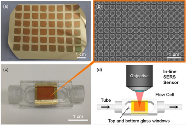 Inexpensive Drug Sensor with Gold Nano Domes Identifies Fluid Contents in IV Lines