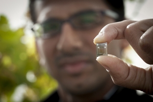 Inexpensive Lab on a Chip Embedded in Plant Stems Can Accurately Measure Soil Moisture Levels