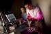 Capturing the Actions of Tiny Water Droplets on Man-Made Superhydrophobic Surface