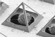 Micro Pyramids Capturing Living Cells