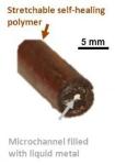 Elastic, Self-Healing, Liquid-Metal Wires Demonstrate Excellent Conductive Properties