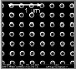 Nanoscale Magnetic Material When Sorted on a Lattice Align in Chain Pattern