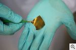 Spherical Gold Nanoparticles Embedded in Polyurethane Conduct Electricity Even When Stretched