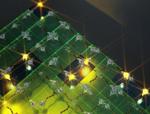 Artificial Synaptic Circuit Performs Simple Version of Image Classification