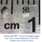 mCube Introduces 3-Axis Accelerometer Smaller Than a Grain of Sand