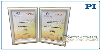 Motion & Control Industry 2017 Awards Skills & Training Finalist is PI (Physik Instrumente)