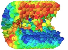 Change Observed in Molecular Structure of Nano-Confined Liquid Crystals