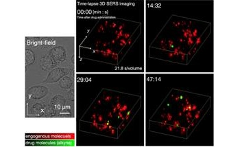 New Microscopy Approach to Observe Dynamics of Small-Molecule Drugs in Cells