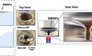 Magnetic Twister Repels Water to Sweep Up Microplastics