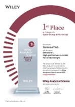 Nanosurf’s DriveAFM wins Wiley Analytical Science Award 2023