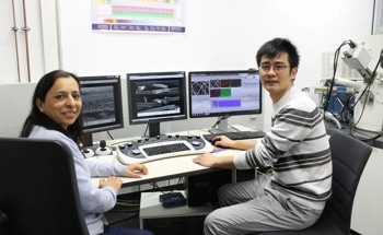 Examining Scanning Electron Images of Composite Nonwovens Consisting of Carbon and Ceramic