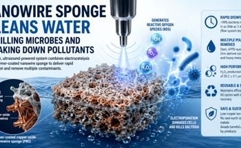 Nanowire Sponge Cleans Water by Killing Microbes and Breaking Down Pollutants