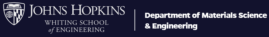 Dept. of Mats. Sci. & Eng. John Hopkins University