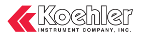Koehler Instrument Company logo.