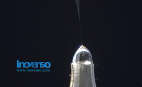 Electrospinning Nanofibres using a Single Nozzle via Inovenso