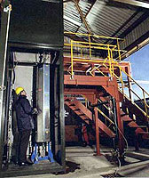 Photo showing the Swan nanotube plant in Consett, County Durham.