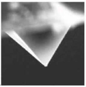 AZoNano, Nanotechnology - This image shows an electron microscopy image of the hollow aluminium tip. The standard aperture size is 100 nm.